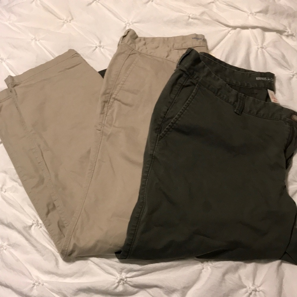2 pair of GAP girlfriend khakis
